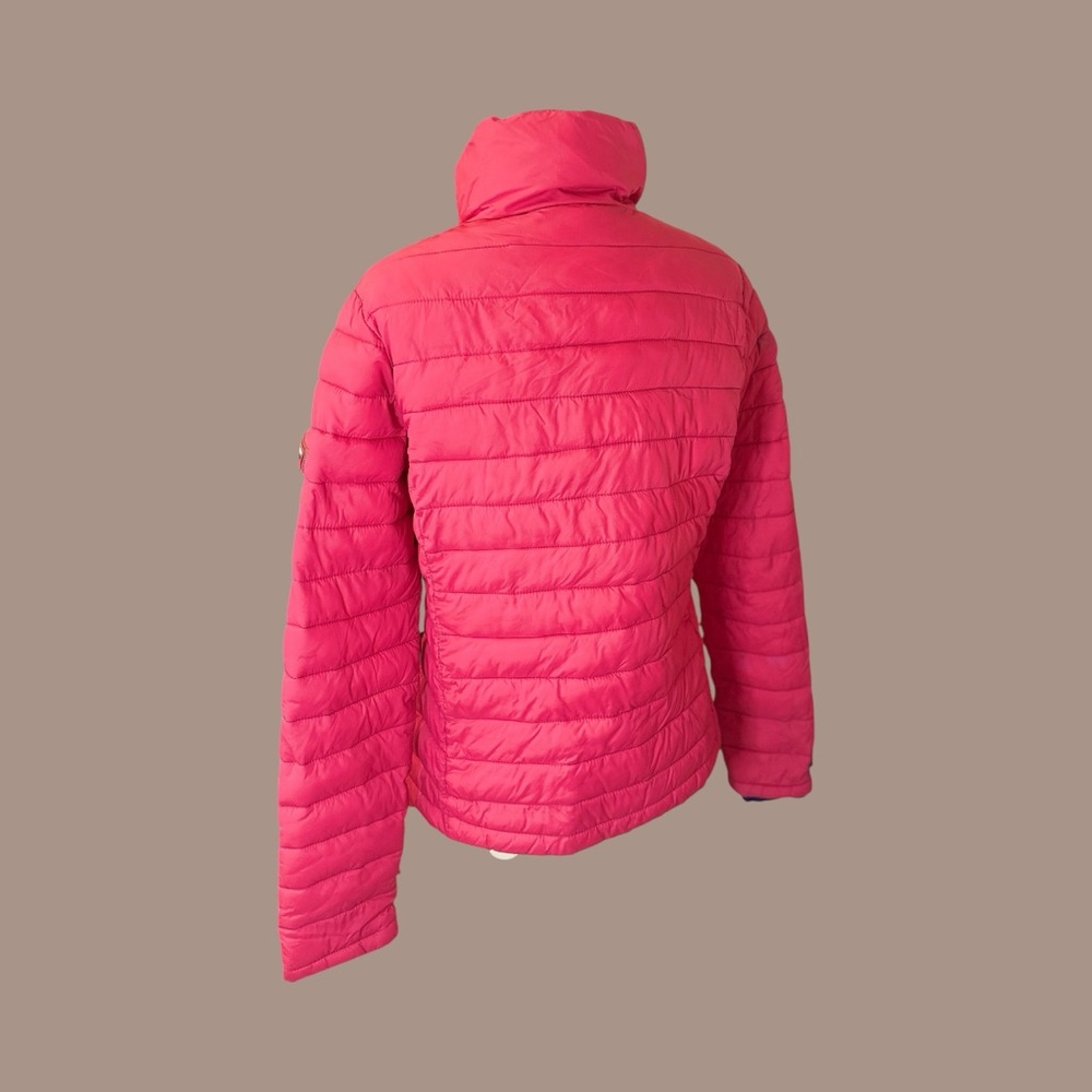 Superdry Women's Bright Pink Puffer Jacket